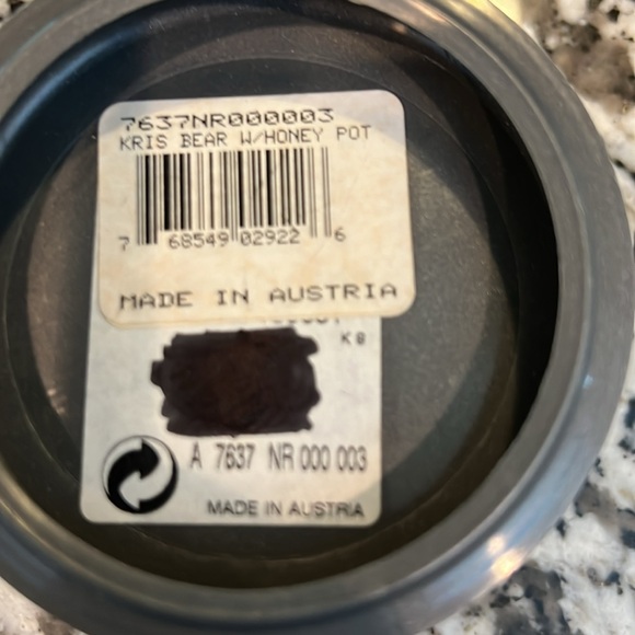 Swarovski Crystal Kris Bear with Honey Pot - Picture 9 of 9